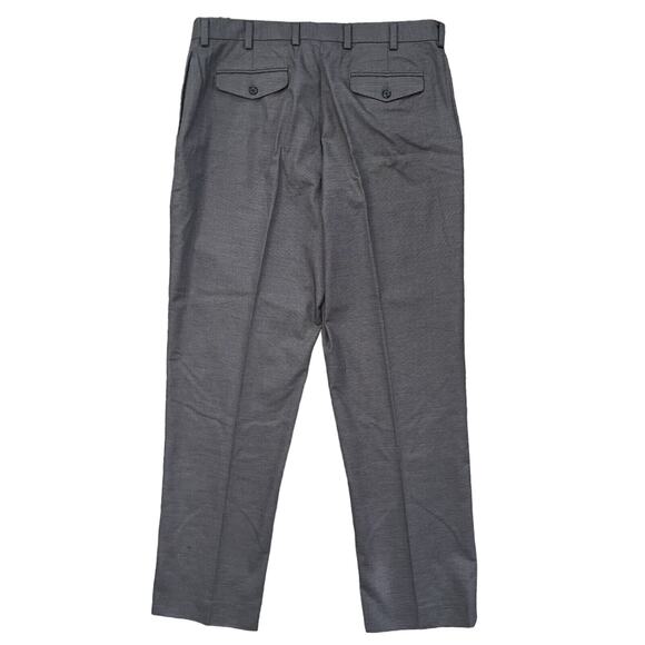 LL Bean Men's Classic Fit Pants Size 37 Inseam 33" Gray Flat Front Straight Leg - Picture 7 of 12